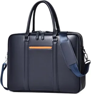 Mens Handbags Briefcases Shoulder Bags Casual Daypacks Genuine Leather Laptop Bags Messenger Bags 15.3Inch