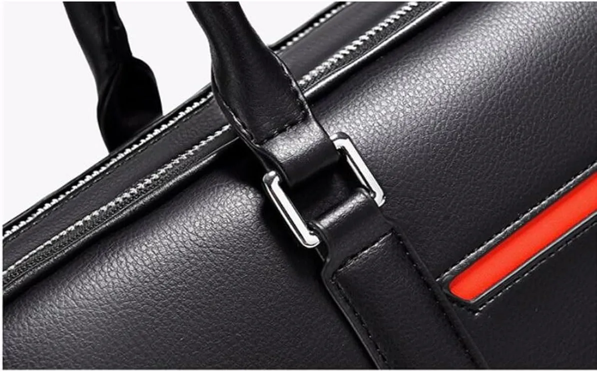 Mens Handbags Briefcases Shoulder Bags Casual Daypacks Genuine Leather Laptop Bags Messenger Bags 15.3Inch