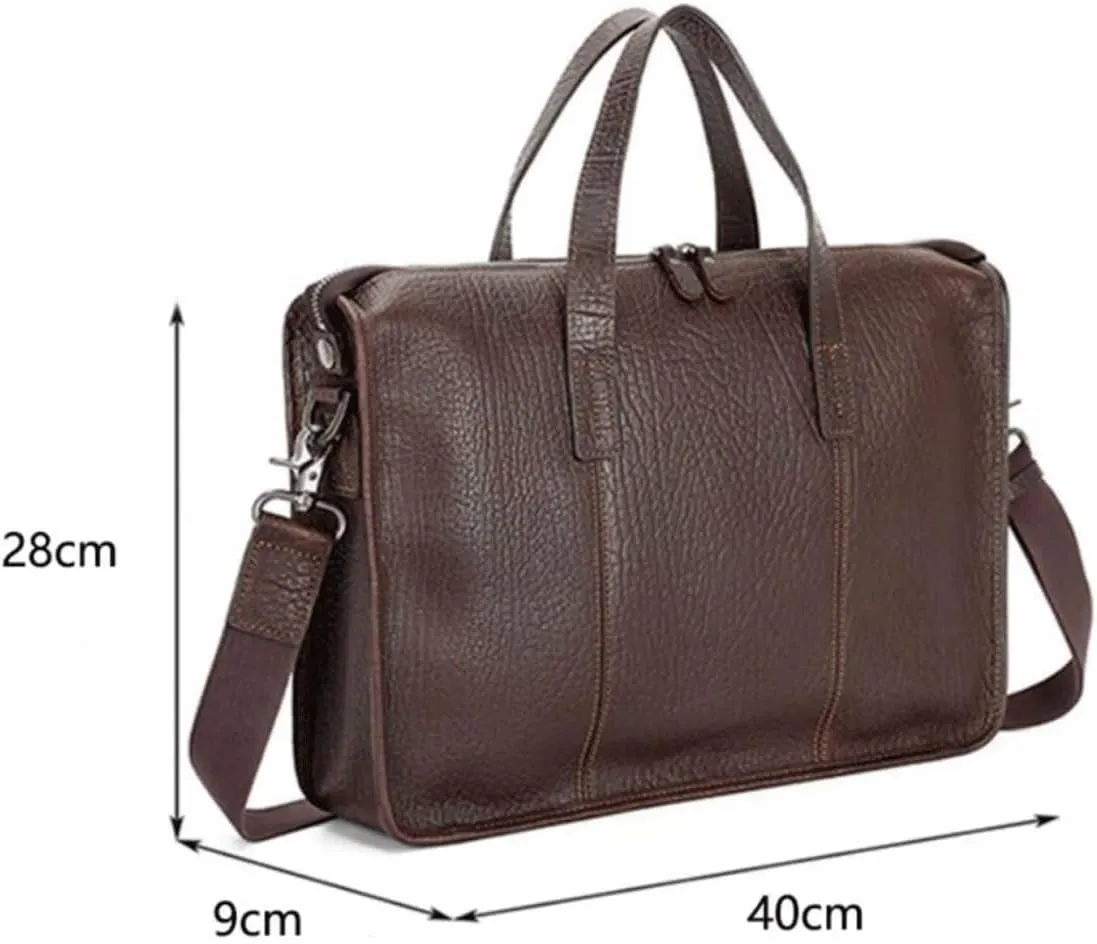 Mens Handbags Messenger Shoulder Bags Briefcases Computer Bags Carrying Cases Genuine Leather Laptop Bags
