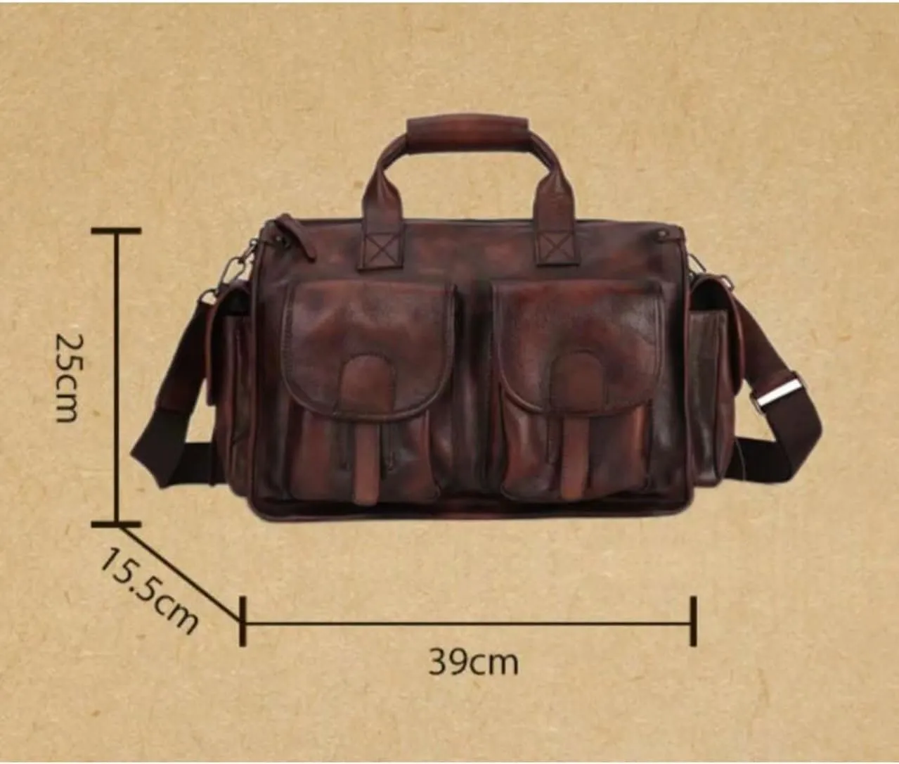 Mens Handbags Messenger Shoulder Bags Genuine Leather Business Briefcases Laptop Bags Carrying Cases Travel Bags