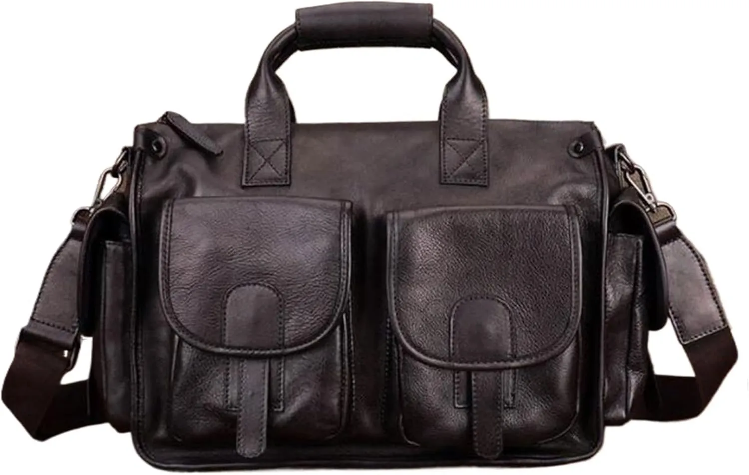 Mens Handbags Messenger Shoulder Bags Genuine Leather Business Briefcases Laptop Bags Carrying Cases Travel Bags