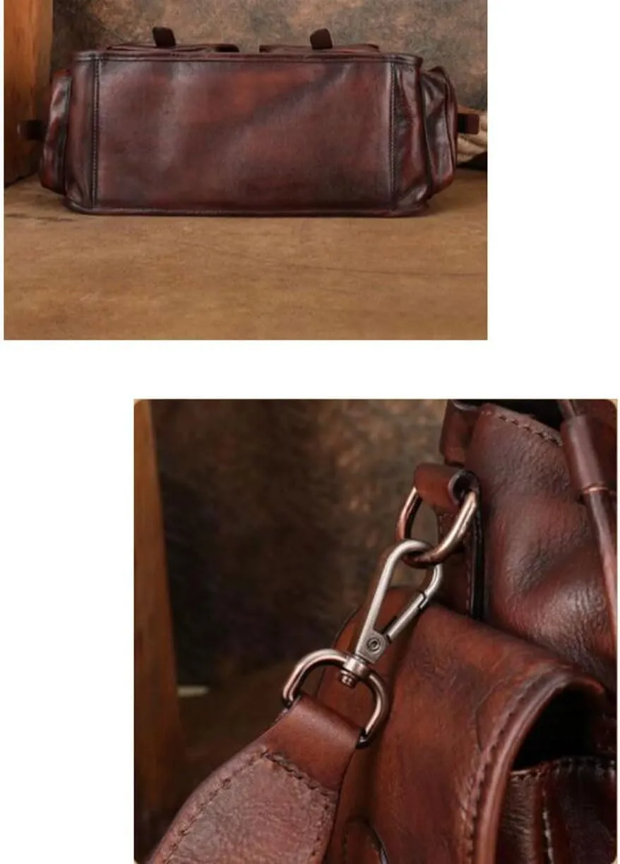 Mens Handbags Messenger Shoulder Bags Genuine Leather Business Briefcases Laptop Bags Carrying Cases Travel Bags