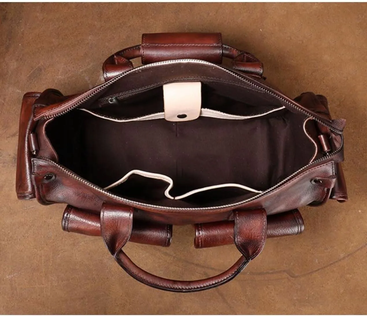 Mens Handbags Messenger Shoulder Bags Genuine Leather Business Briefcases Laptop Bags Carrying Cases Travel Bags