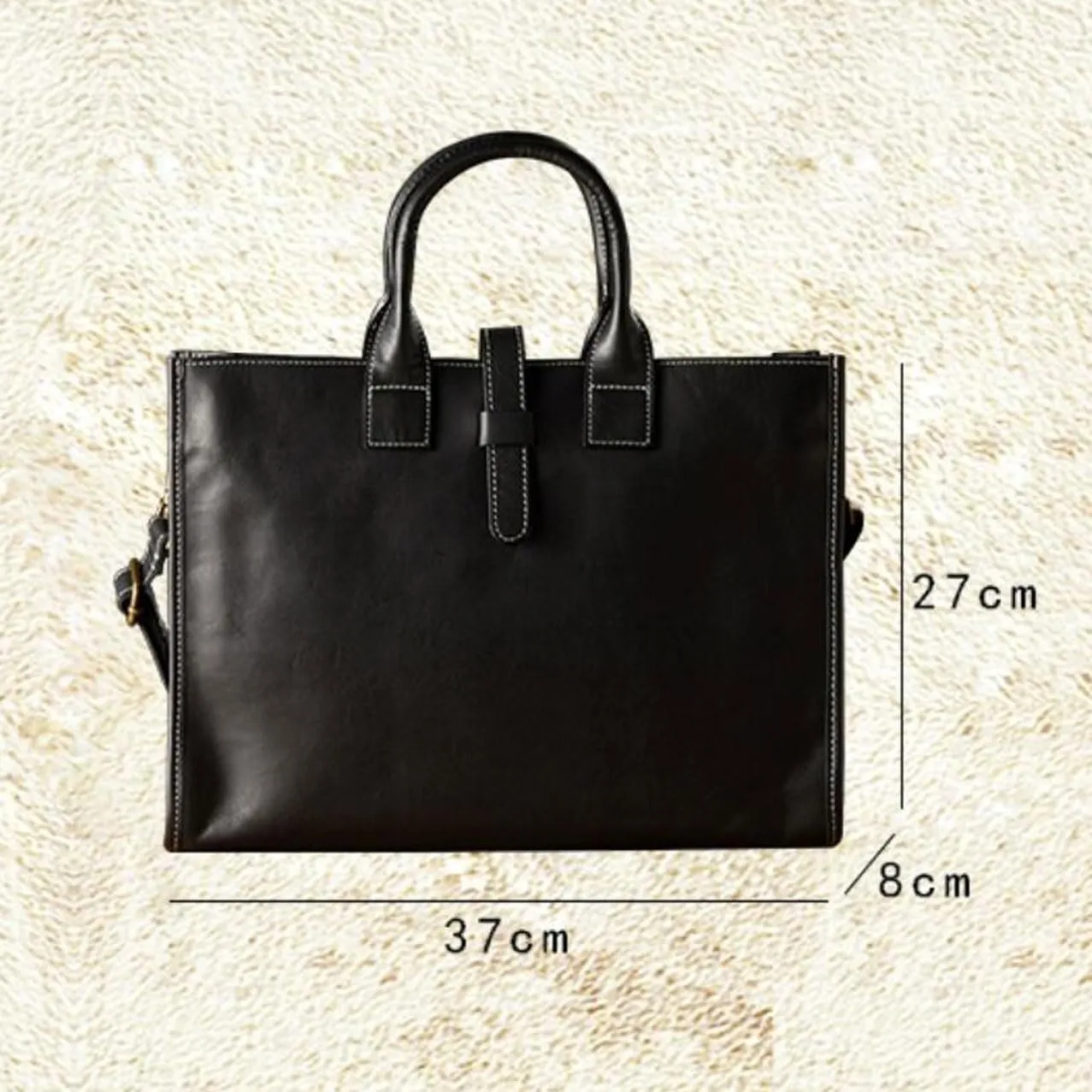 Mens Handbags Messenger Shoulder Bags Genuine Leather Business Briefcases Laptop Bags Crossbody Bags 14.6Inch