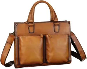 Mens Handbags Messenger Shoulder Bags Genuine Leather Business Briefcases Laptop Bags Crossbody Bags Computer Bags
