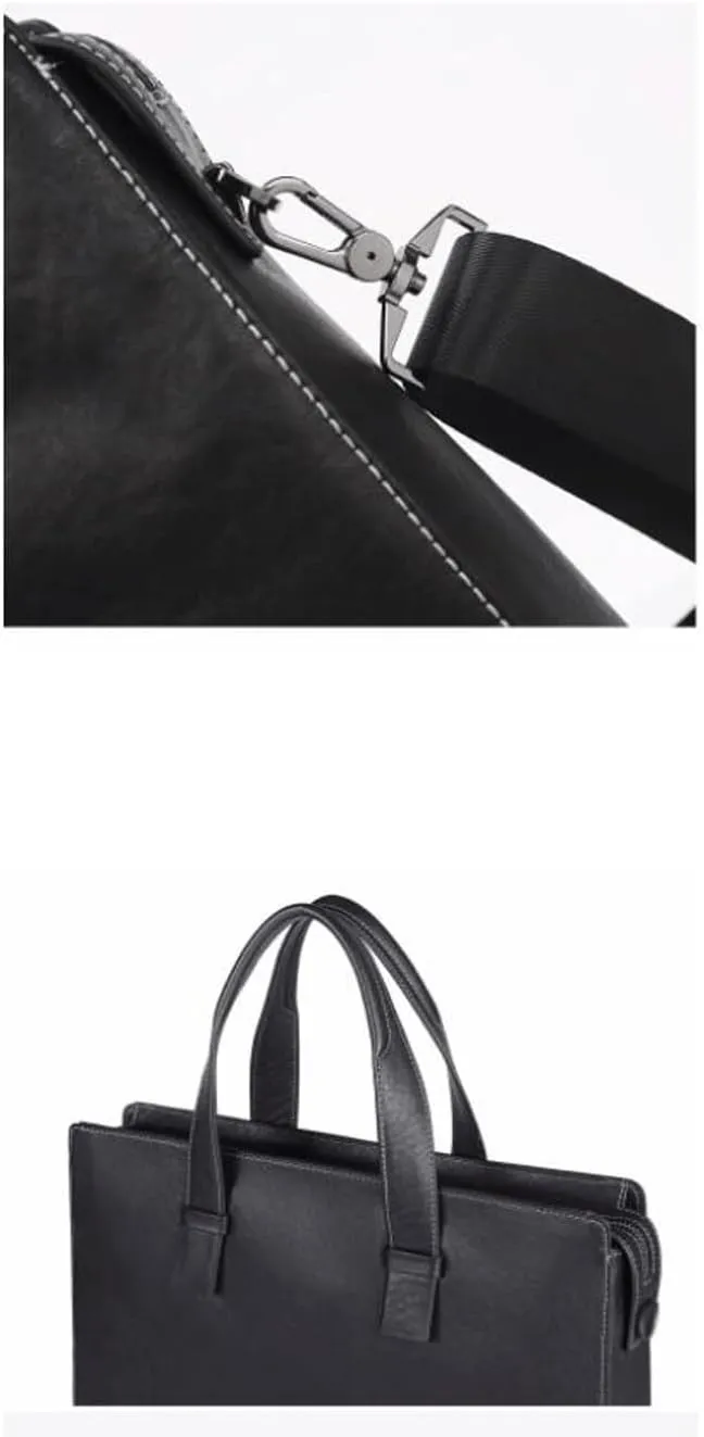 Mens Handbags Messenger Shoulder Bags Genuine Leather Laptop Bags Crossbody Bags Business Briefcases