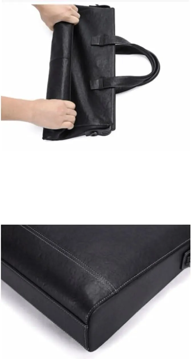 Mens Handbags Messenger Shoulder Bags Genuine Leather Laptop Bags Crossbody Bags Business Briefcases