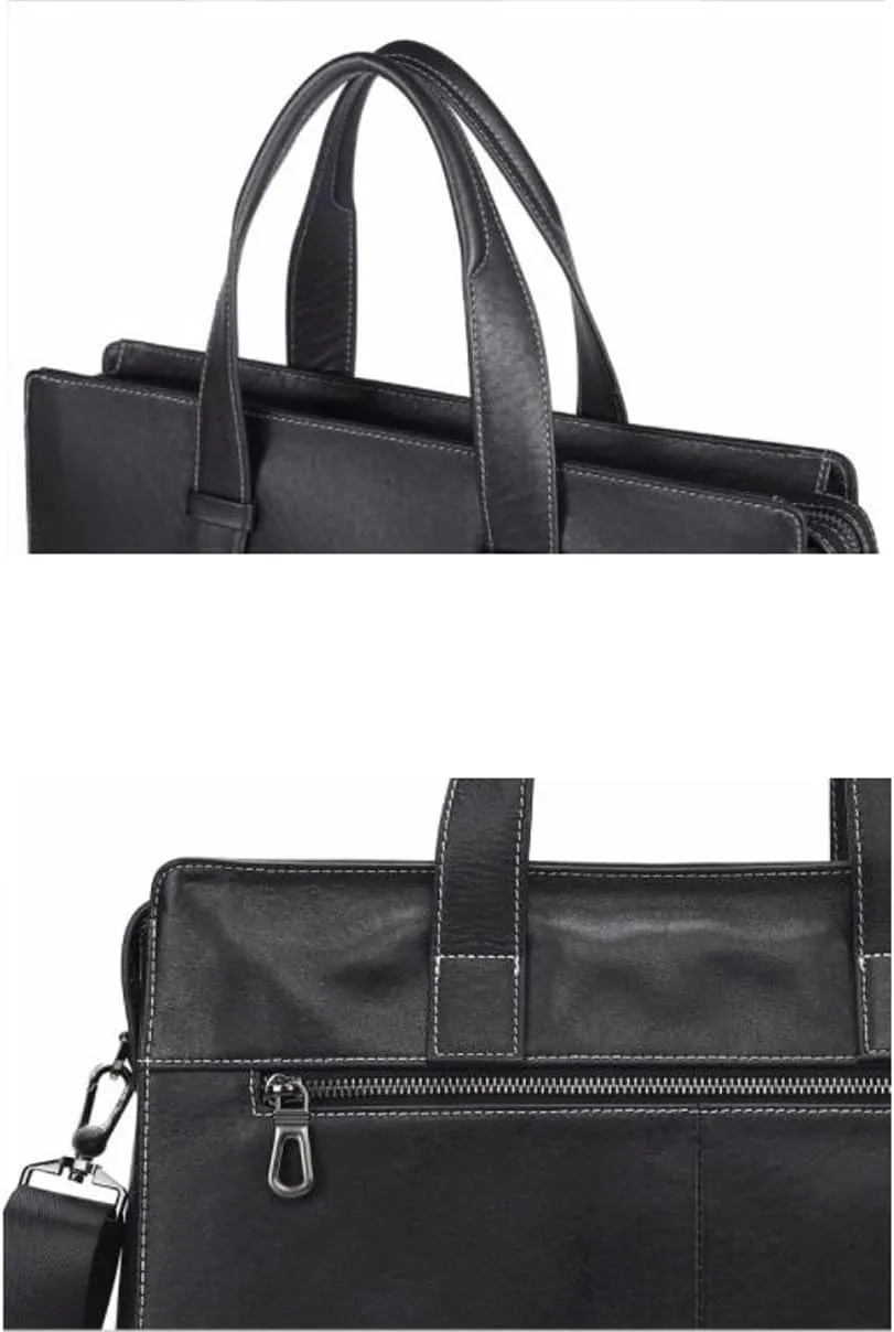 Mens Handbags Messenger Shoulder Bags Genuine Leather Laptop Bags Crossbody Bags Business Briefcases