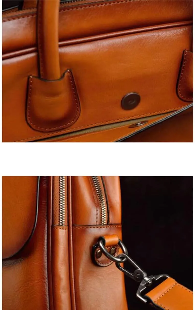 Mens Handbags Messenger Shoulder Bags Genuine Leather Laptop Bags Crossbody Bags Carrying Cases Business Briefcases