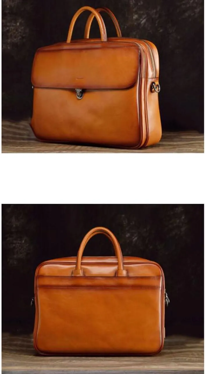 Mens Handbags Messenger Shoulder Bags Genuine Leather Laptop Bags Crossbody Bags Carrying Cases Business Briefcases