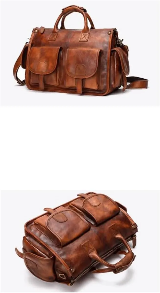 Mens Handbags Messenger Shoulder Bags Travel Bags Genuine Leather Business Briefcases Laptop Bags