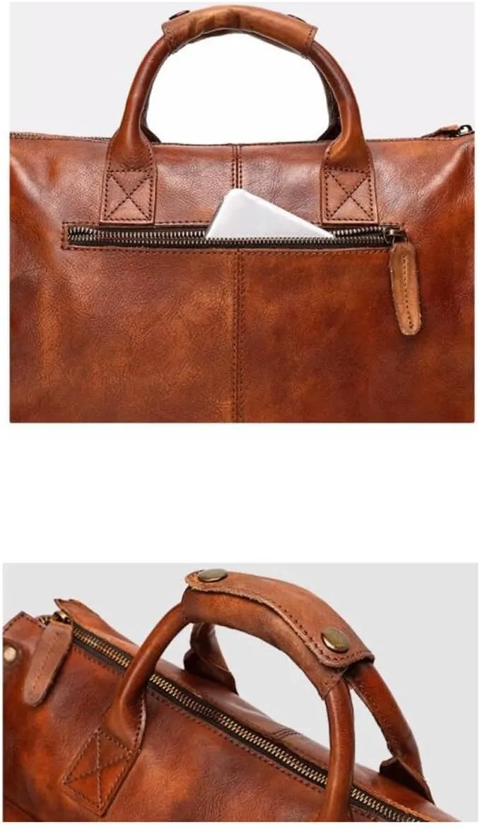 Mens Handbags Messenger Shoulder Bags Travel Bags Genuine Leather Business Briefcases Laptop Bags