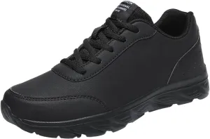 Mens Shoes Large Size Casual Leather Laace Up Casual Fashion Simple Shoes Running Work Sneaker Boots for Men