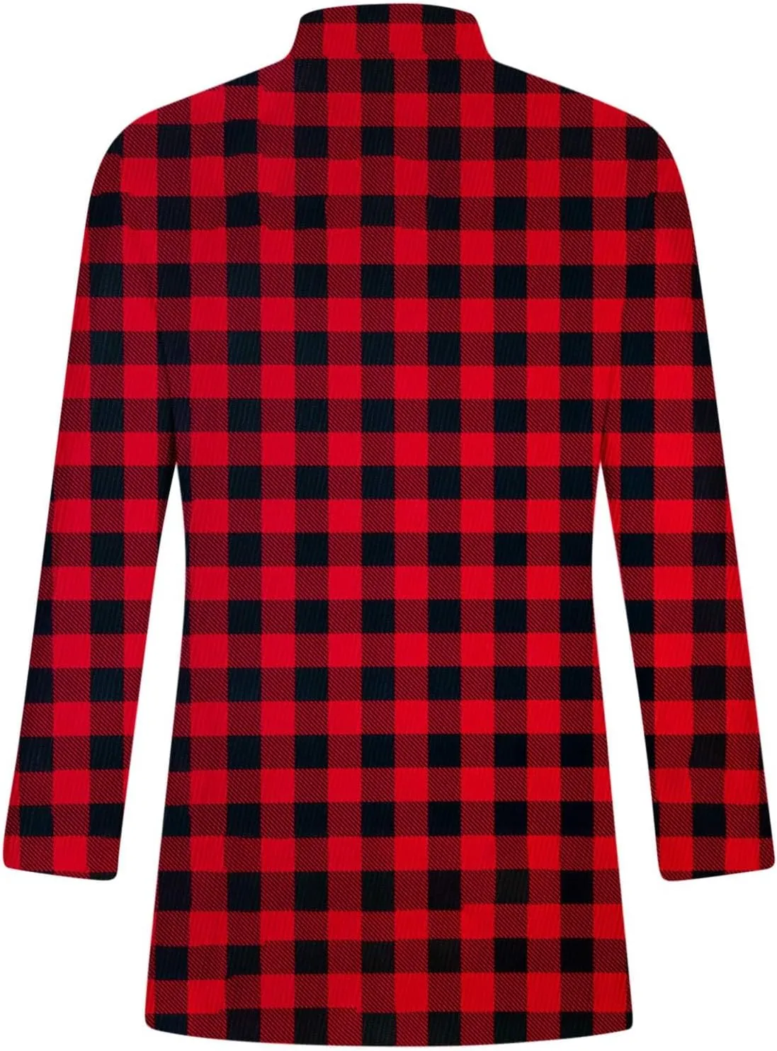 Mens Trench Coat Slim Fit Stand Collar Winter Single Breasted Pea Coats vintage Classic Plaid Warm Soft Overcoat