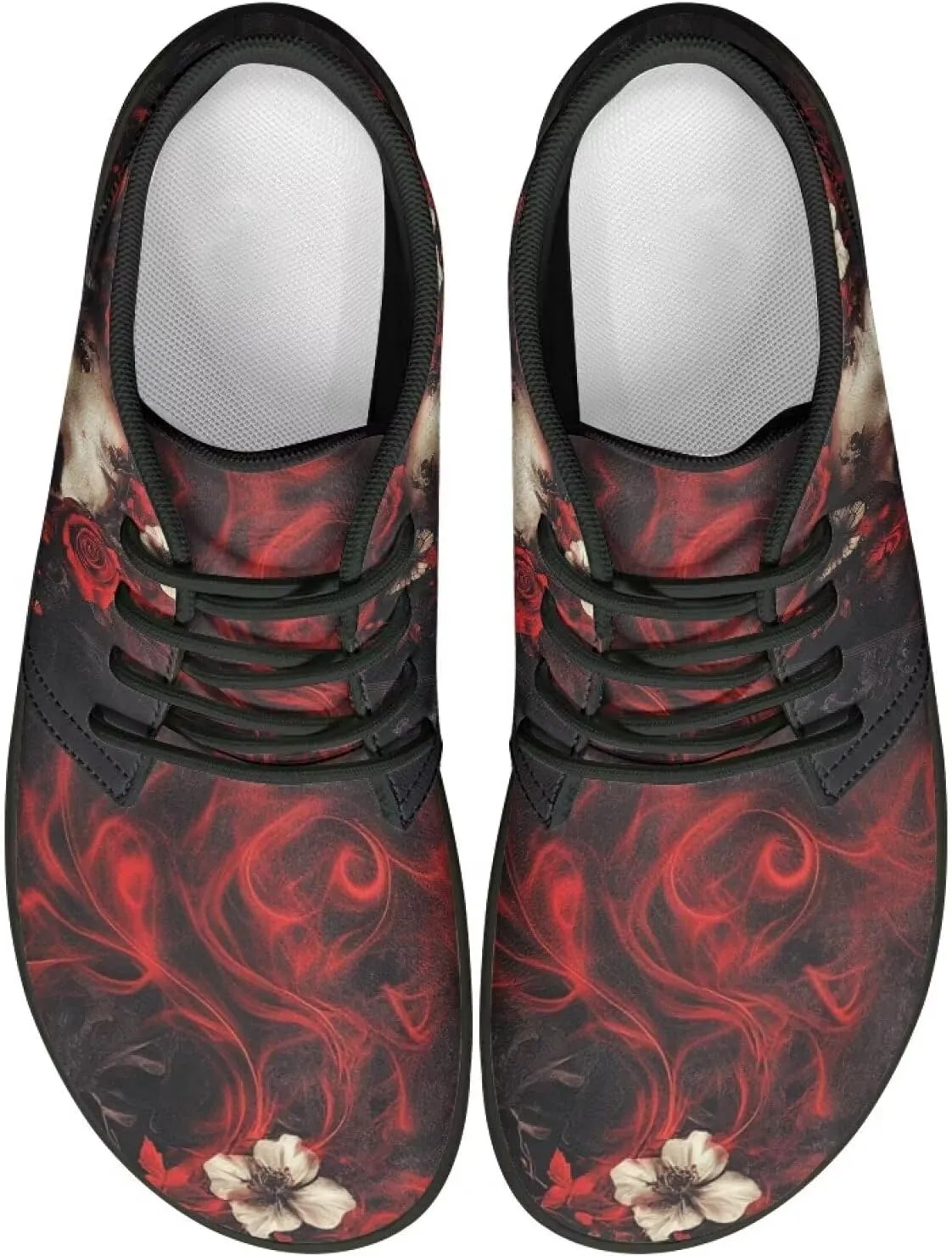 Men's Wide Barefoot Shoes Lace-Up Design Minimalist Sneakers Anti Skid Memory Foam Sport Shoes US 6-14