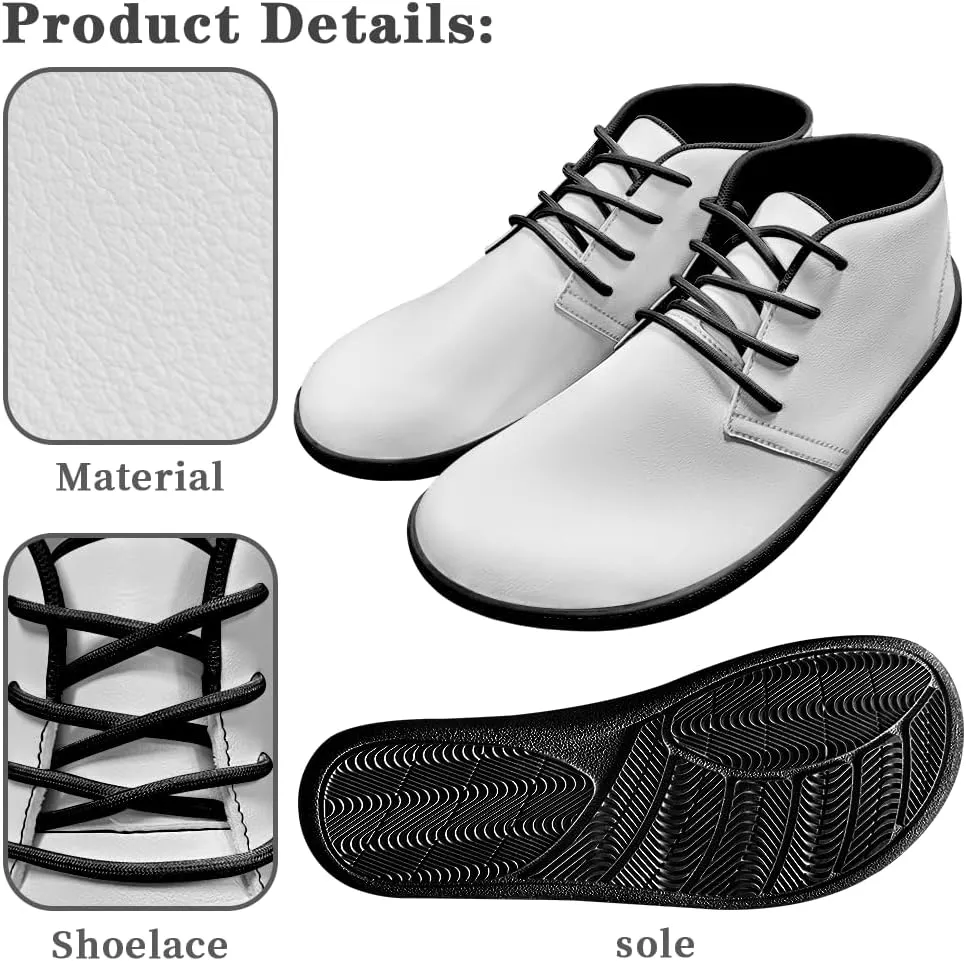 Men's Wide Barefoot Shoes Lace-Up Design Minimalist Sneakers Anti Skid Memory Foam Sport Shoes US 6-14
