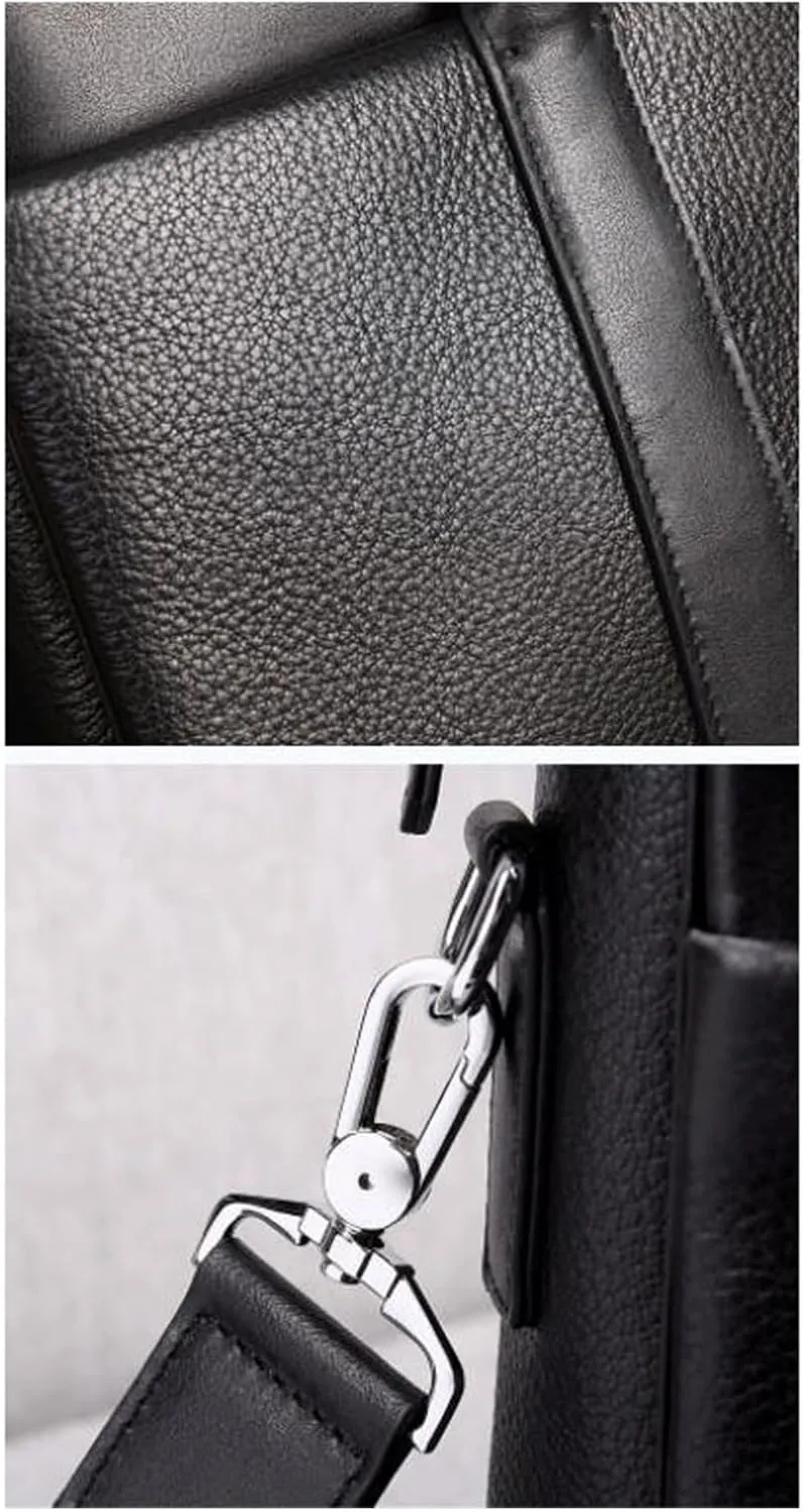 Messenger Shoulder Bags Mens Genuine Leather Laptop Bags Handbags Crossbody Bags Business Briefcases