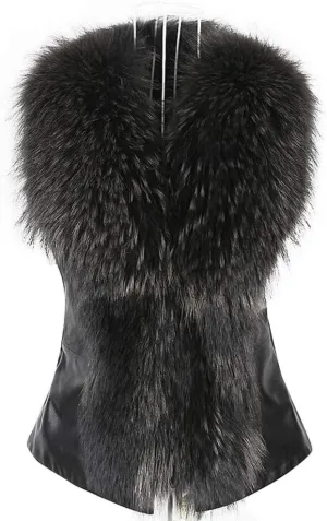 Nevera Women Womens Faux Fur Vest Jacket Sleeveless Winter Body Warm Coat Waistcoat Gilet