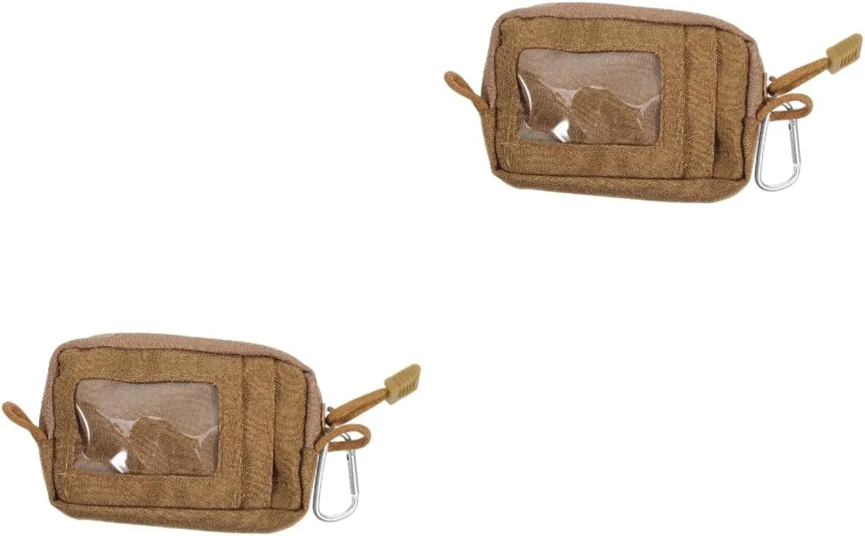 NOLITOY 2 Pcs Lightweight Waist Bag Nylon Travel Pouch for Secure Storage on The Go