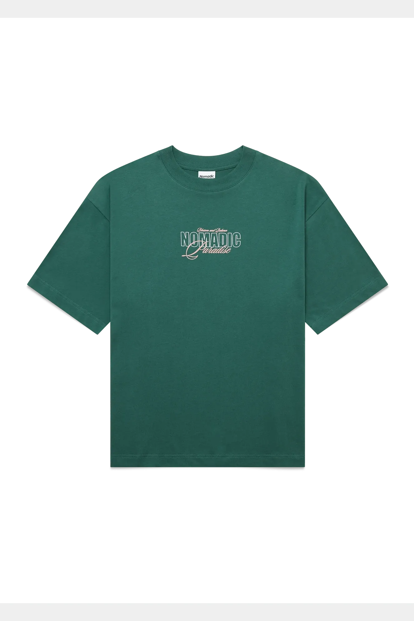 NOMADIC PARADISE Blossom tee - Garden green