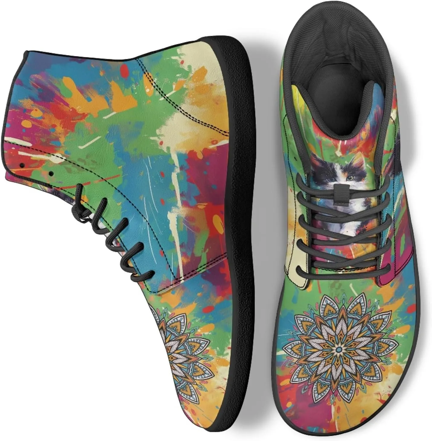 Novelty Barefoot Shoes Men's Women's PU Leather Zero Drop Sole Trail Running Flat Minimalist Sneakers Athletic Shoes