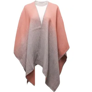 OMBRE ALPACA CAPE (MELON)