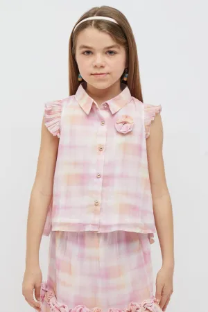 One Friday Pink Check Shirt