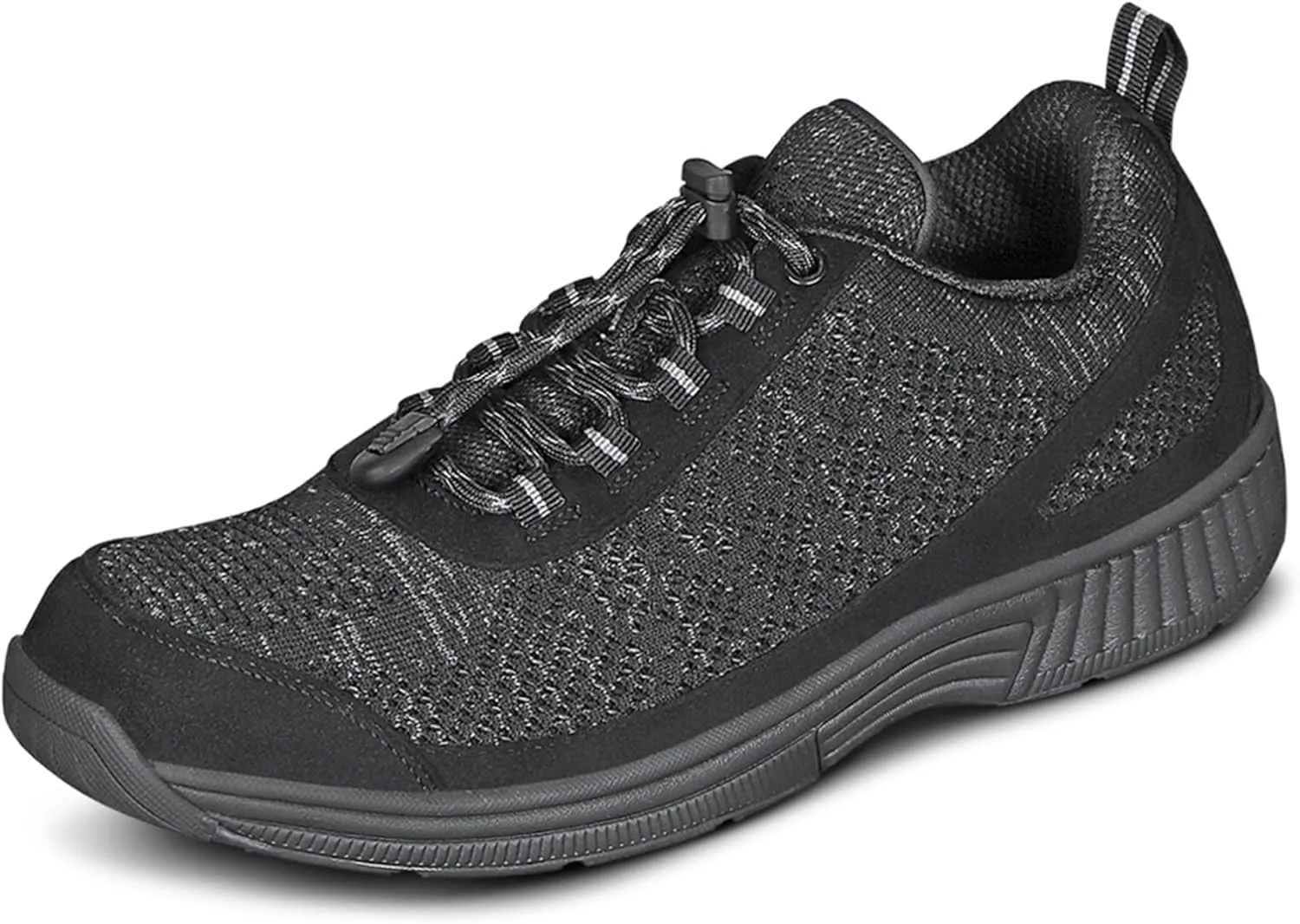 Orthofeet Men's Orthopedic Knit Lava No Tie Sneakers