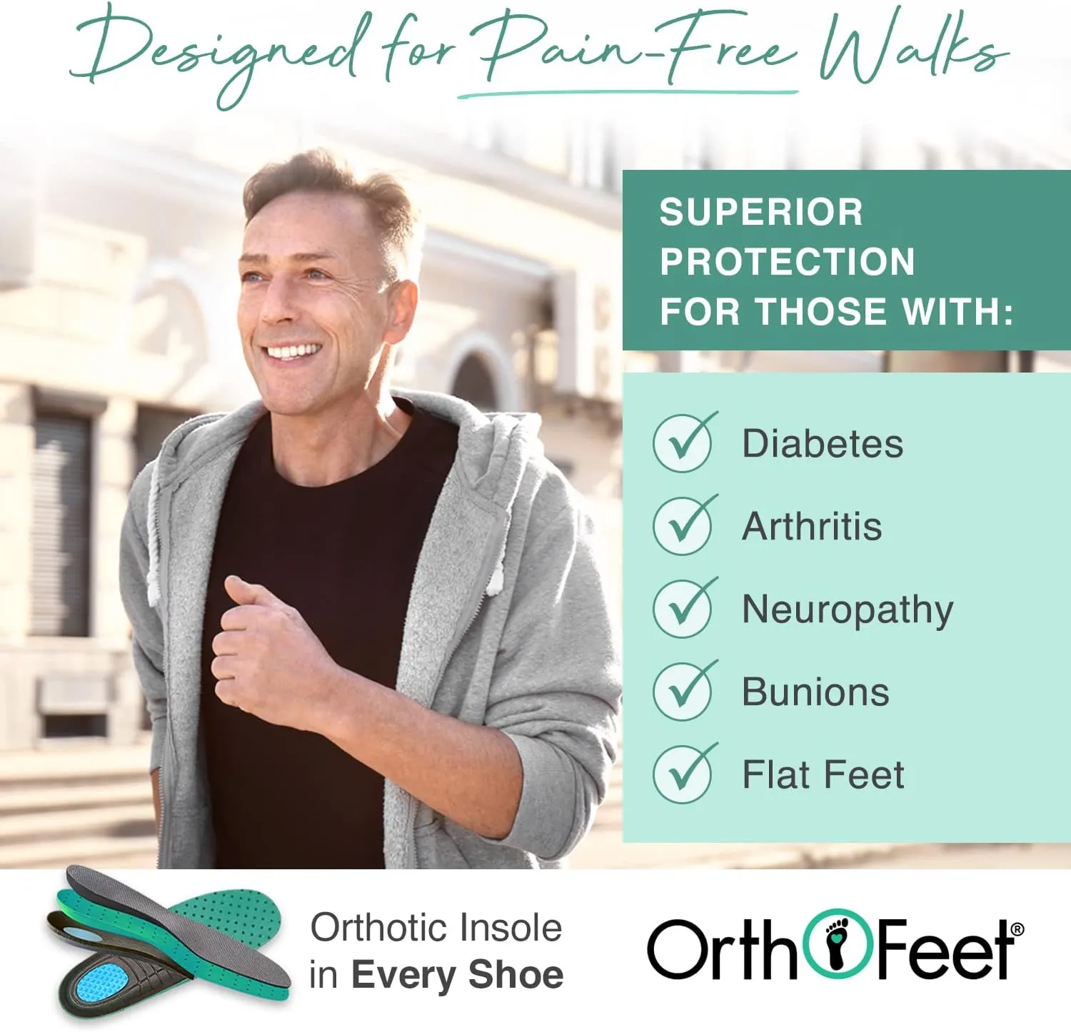 Orthofeet Men's Orthopedic Knit Lava No Tie Sneakers