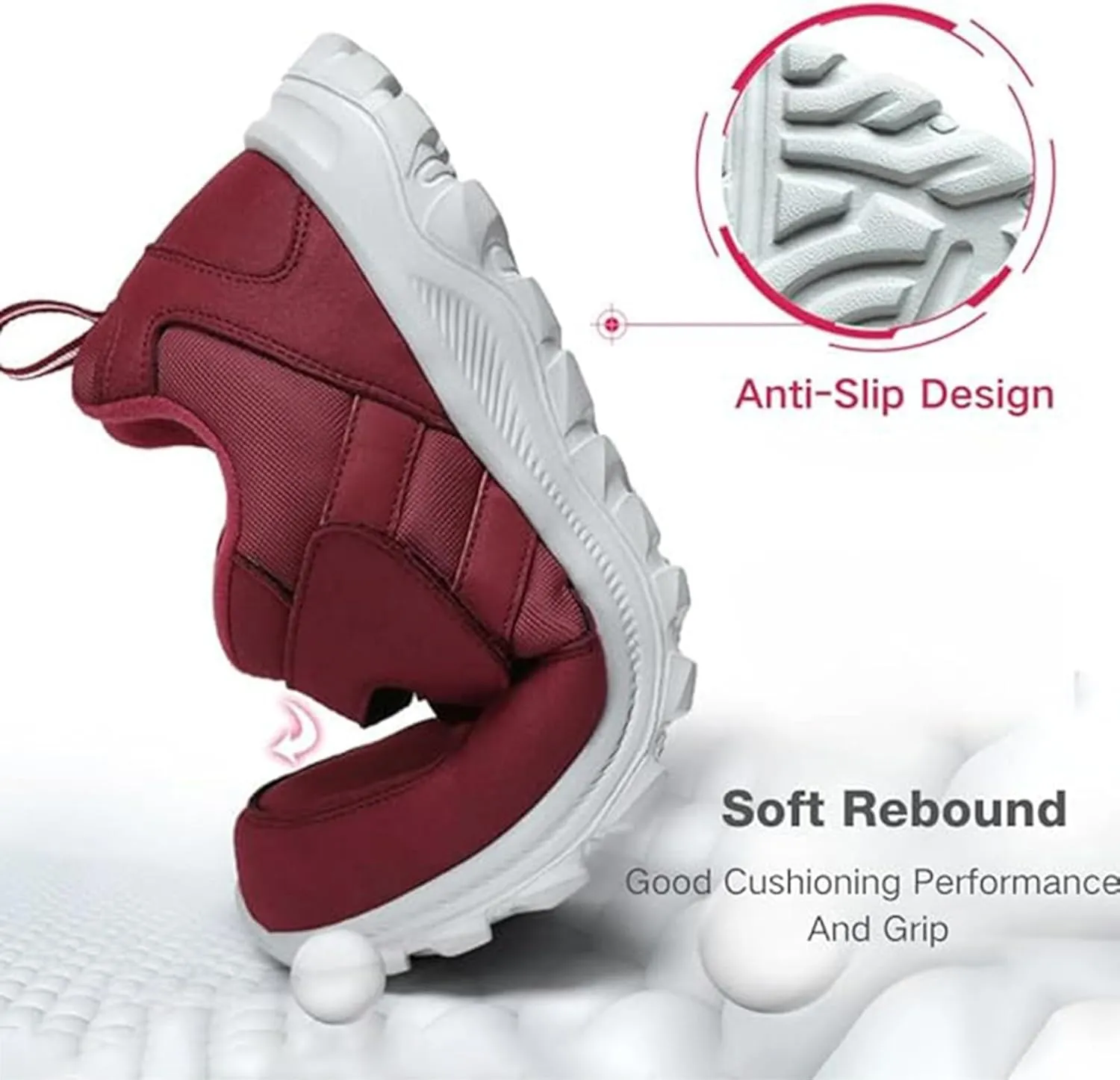 Orthopedic Shoes for Women Jazz Shoes Lace up Sneakers Breathable Air Cushion Sole Athletic Walking Dance Shoes