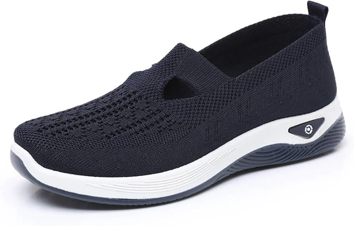 Orthowalk Womens Shoes Woven Arch Support Slip-On Sneakers Breathable Soft Indoor Outdoor Casual Walking Anti-Skid Sport Shoe