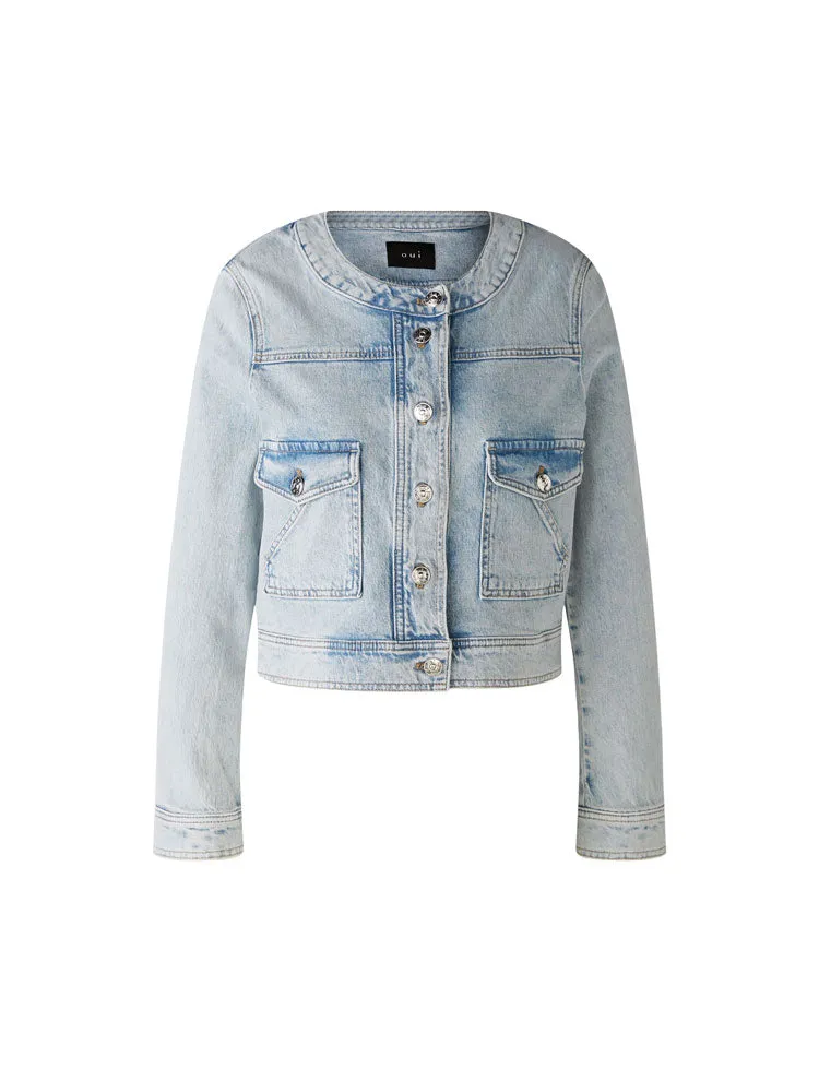 Oui Jacket Blue Denim