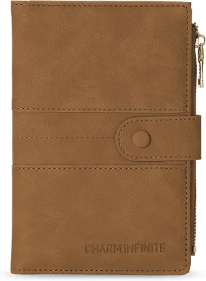 Passport Holder for Women Men Slim RFID Blocking Travel Passport Cover Wallet Purse with Zipper Pocket and Vaccine Card Slot