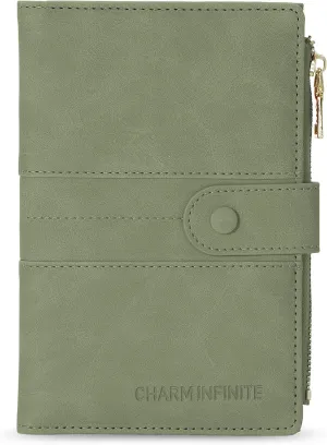 Passport Holder for Women Men Slim RFID Blocking Travel Passport Cover Wallet Purse with Zipper Pocket and Vaccine Card Slot