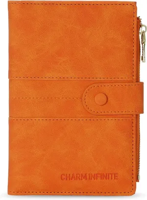 Passport Holder for Women Men Slim RFID Blocking Travel Passport Cover Wallet Purse with Zipper Pocket and Vaccine Card Slot