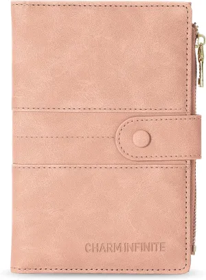 Passport Holder for Women Men Slim RFID Blocking Travel Passport Cover Wallet Purse with Zipper Pocket and Vaccine Card Slot