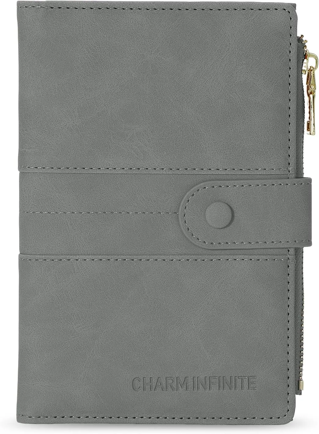 Passport Holder for Women Men Slim RFID Blocking Travel Passport Cover Wallet Purse with Zipper Pocket and Vaccine Card Slot