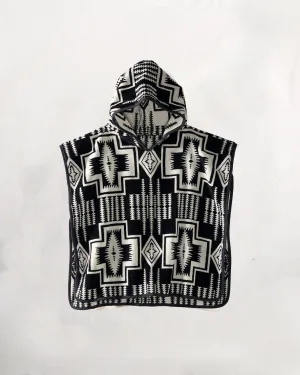 Pendleton Child Jacquard Hooded Towel Harding Black
