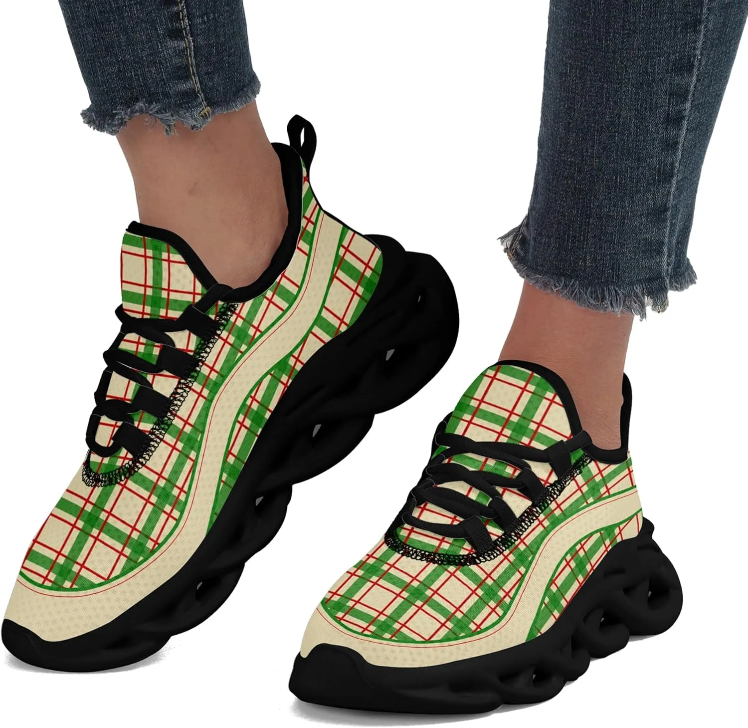 Personalized Men's Running Shoes, Customizable Non-Slip Gym Sneakers for Women Workouts Walking Tennis Daily Use
