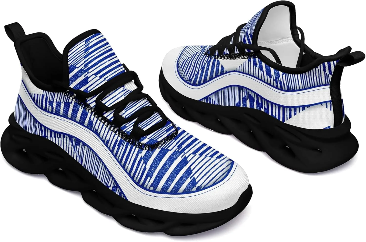 Personalized Men's Running Shoes, Customizable Non-Slip Gym Sneakers for Women Workouts Walking Tennis Daily Use