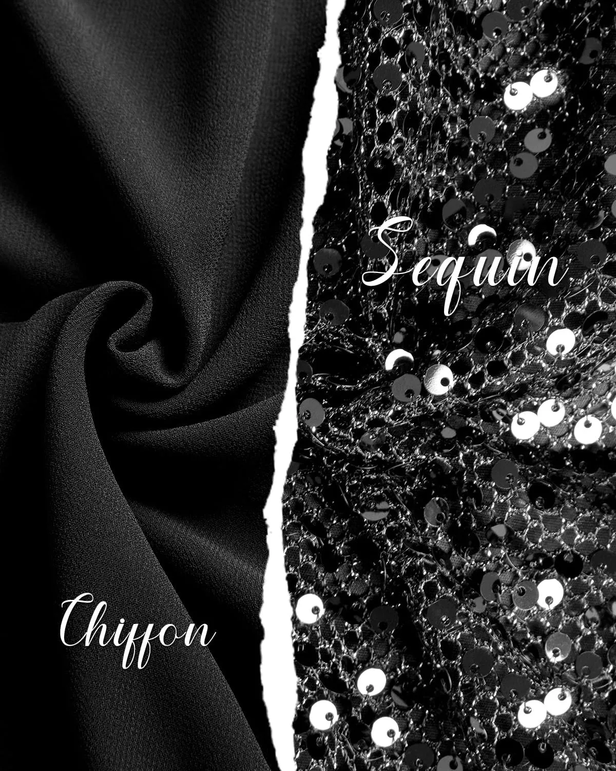 Pinup Fashion Women Plus Size Formal Dresses - Sequin Evening Gowns Wedding Guest Prom Long Dress