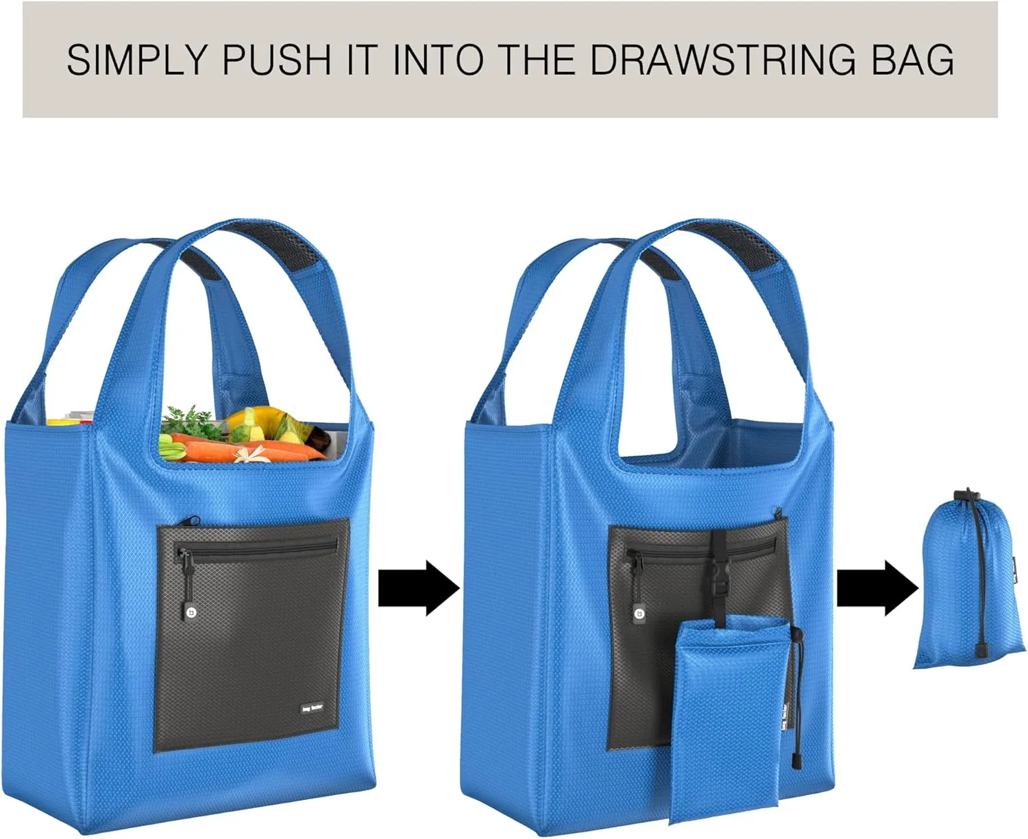 Premium Reusable Grocery Bag  Bag Factor Heavy Duty Foldable Shopping Bag Tote