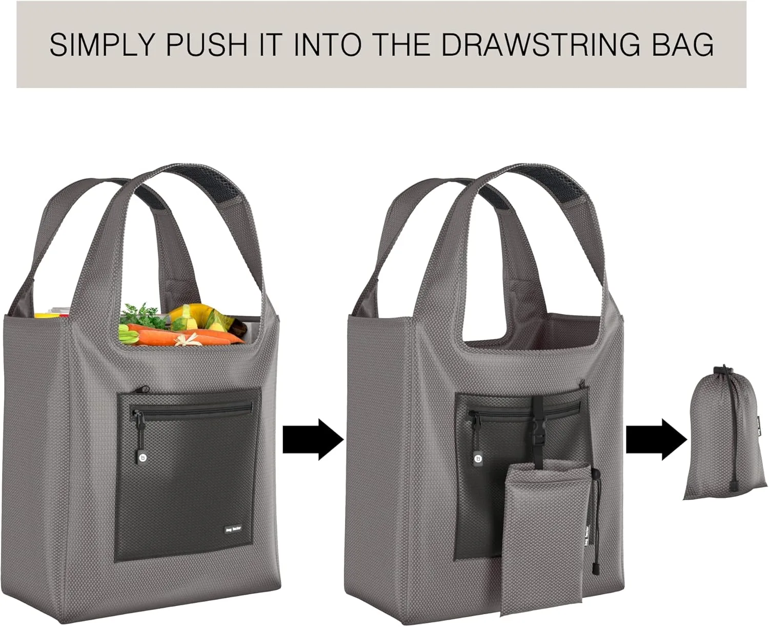 Premium Reusable Grocery Bag  Bag Factor Heavy Duty Foldable Shopping Bag Tote