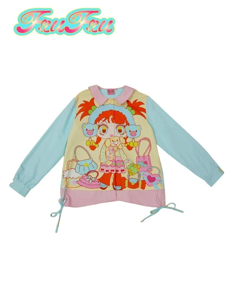 Printed girls casual shirts【s0000007736】