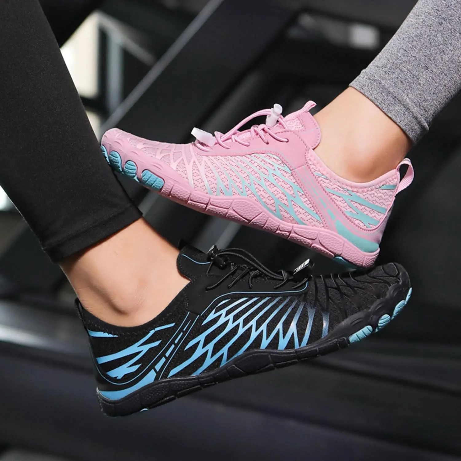 Pro Hike Barefoot Shoes for Women Men with Wide Toe Box, Healthy & Non-Slip Breathable Footwear Barefoot Shoes Beach Pool Swim Surf Hiking Walking Shoes