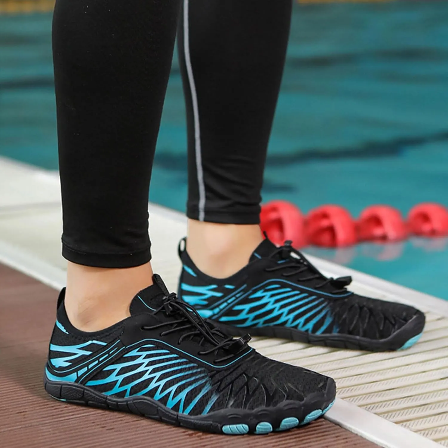Pro Hike Barefoot Shoes for Women Men with Wide Toe Box, Healthy & Non-Slip Breathable Footwear Barefoot Shoes Beach Pool Swim Surf Hiking Walking Shoes