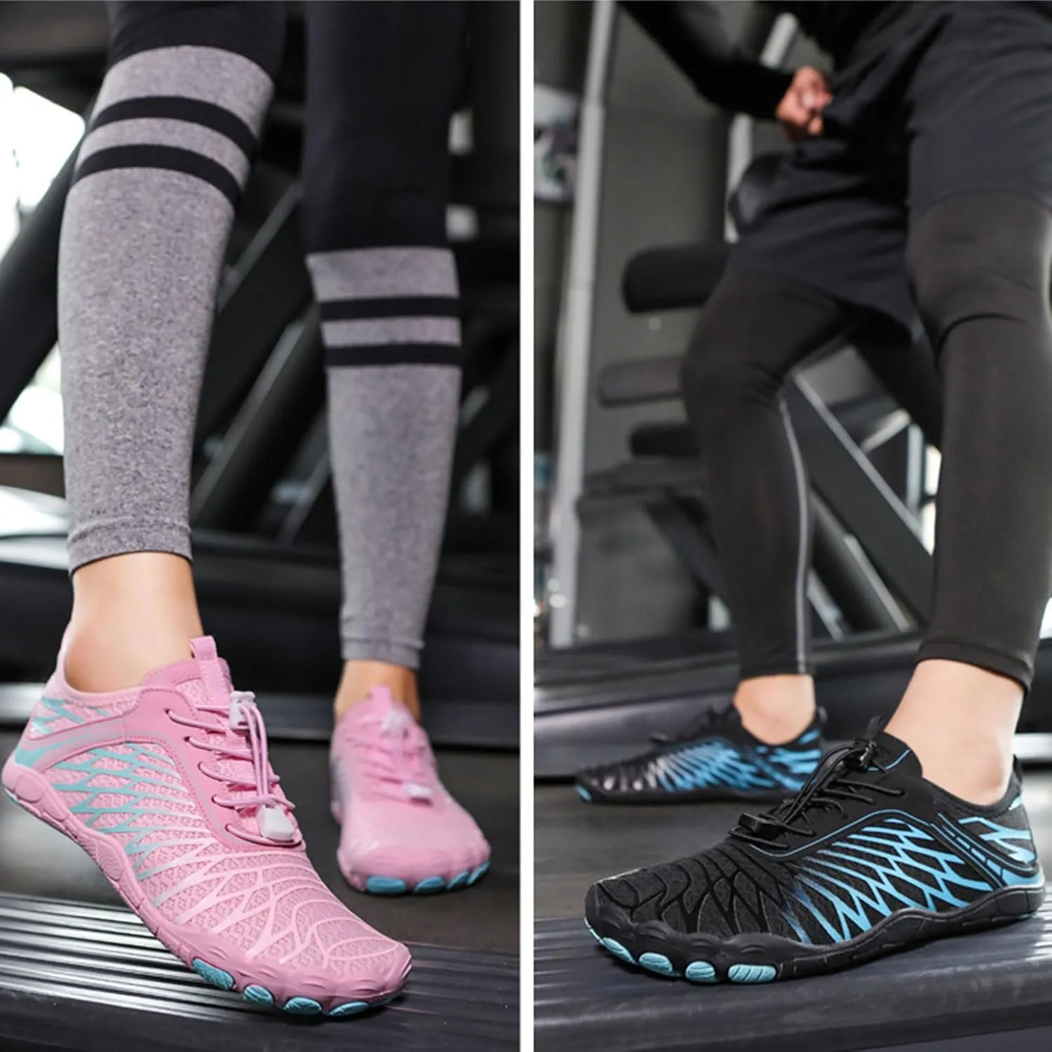 Pro Hike Barefoot Shoes for Women Men with Wide Toe Box, Healthy & Non-Slip Breathable Footwear Barefoot Shoes Beach Pool Swim Surf Hiking Walking Shoes