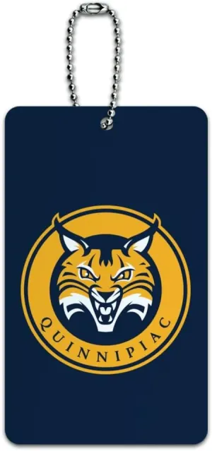 Quinnipiac University Primary Logo Luggage Card Suitcase Carry-On ID Tag