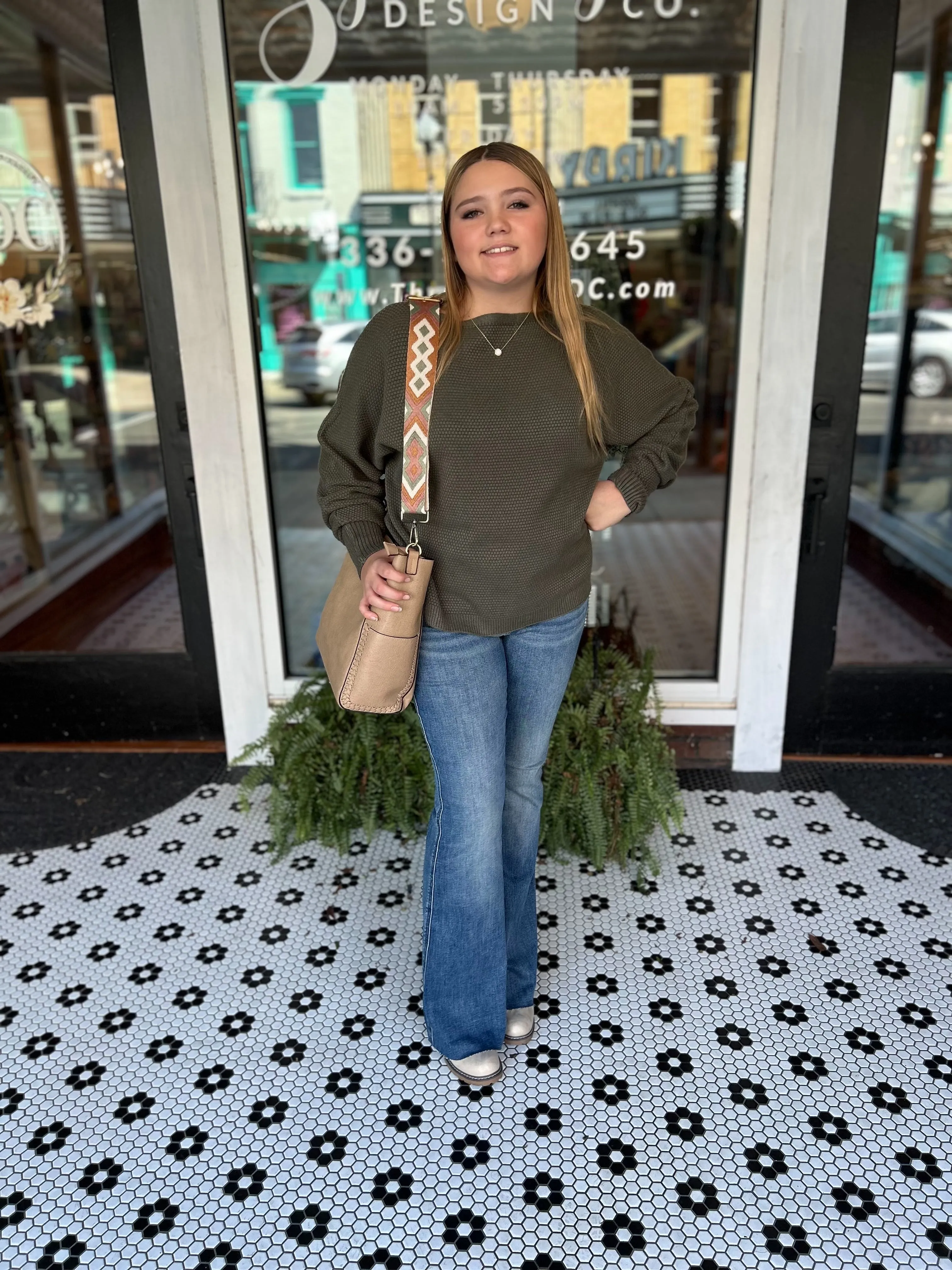 Relaxed Ciana Sweater - Olive Night
