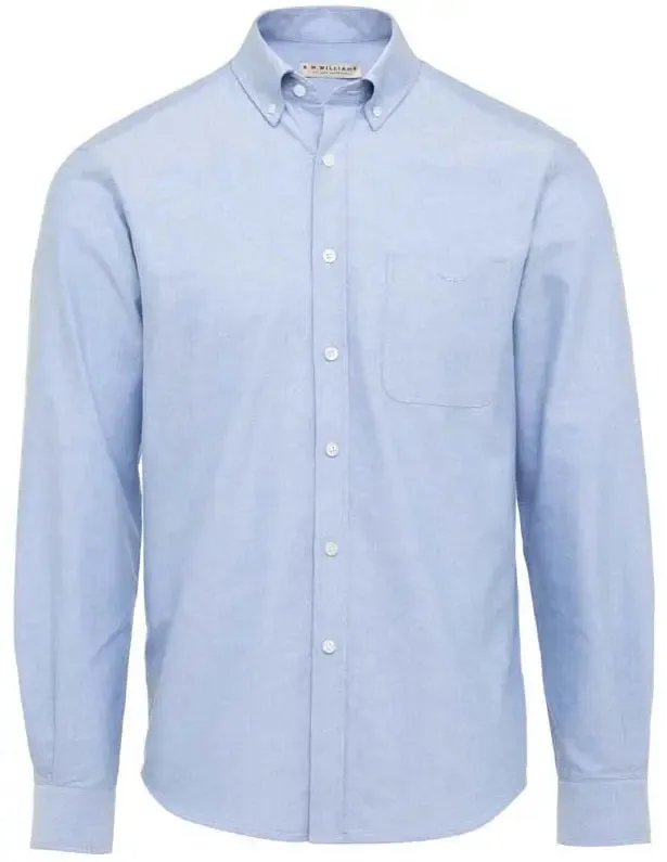 RM WILLIAMS Collins Oxford Button Down Shirt - Men's - Blue